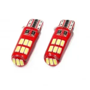 Cumpără online Set Becuri Auto Cu Led Canbus Compatibil T10E W5W 12 Smd Silca Alb 12V, Destinat Competitiilor Auto Sau Off-Road