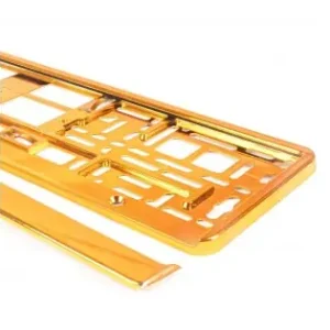 Livrare expres Suport Numar Inmatriculare Din Plastic, Calitate Premium, Culoare Orange