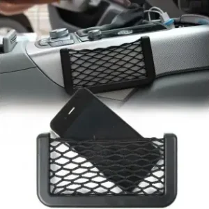 Cumpără acum Organizator De Tip Buzunar Din Plasa Elastica Cu Rama Plastic, Dimensiune 14,5 X 7 Cm, Culoare Neagra