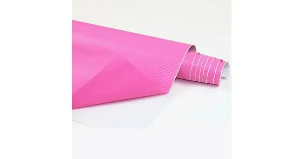 Disponibil imediat Folie Colantare Auto Carbon 3D - Culoare Roz, Dimensiune 3M X 1,27M