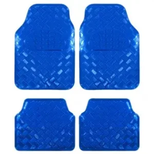 Cumpărături sigure Covorase Auto Universale, Model Diamond, Culoare Crom Albastru