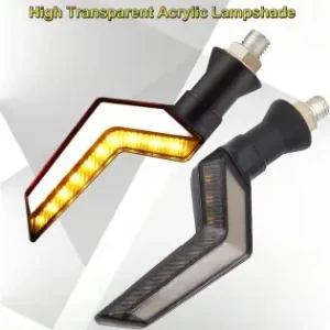 Livrare expres Set 2 Lampi Semnalizare Moto, Model Bumerang, Cu 2 Functii, Pozitie Si Semnalizare, Tensiune 12V