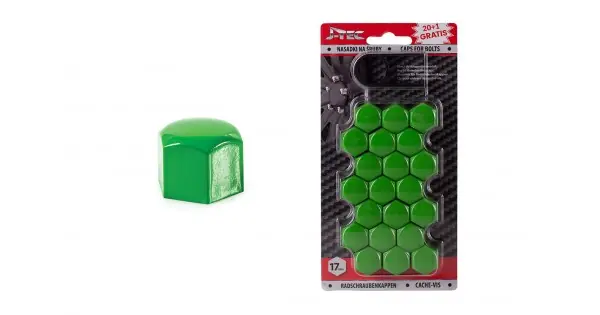Cumpărături sigure Set Capace Prezoane 17 Mm, Culoare Verde
