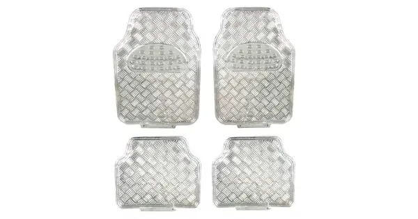 Covorase Auto Universale, Model Diamond, Culoare Crom Argintiu Noutate