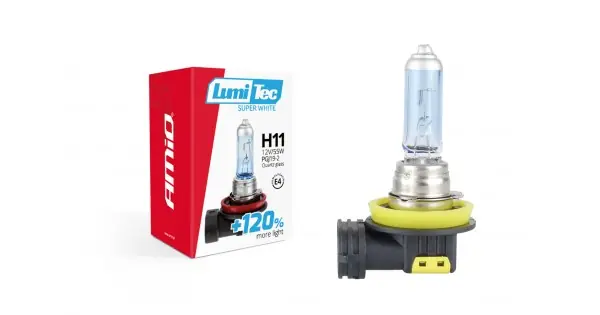 Ofertă Bec Halogen H11 12V 55W Lumitec Superwhite + 120%