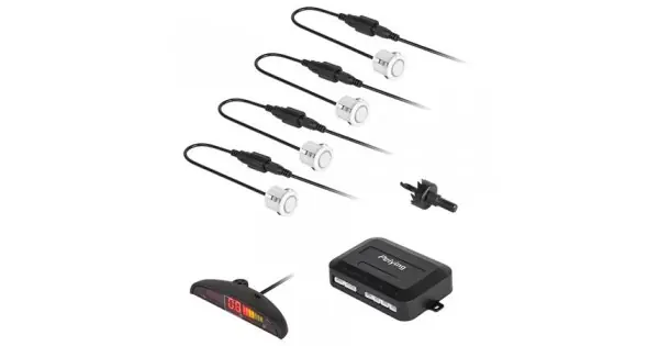 Lichidare de stoc Sistem Parcare Display Led 4 Senzori Albi