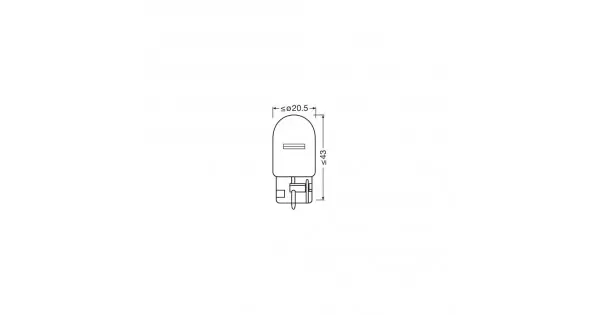 Disponibil imediat Set 2 Becuri 12V W21W Original Blister Osram