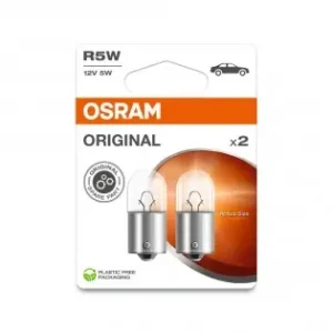 Ofertă specială Set 2 Becuri 12V R5W Original Blister Osram