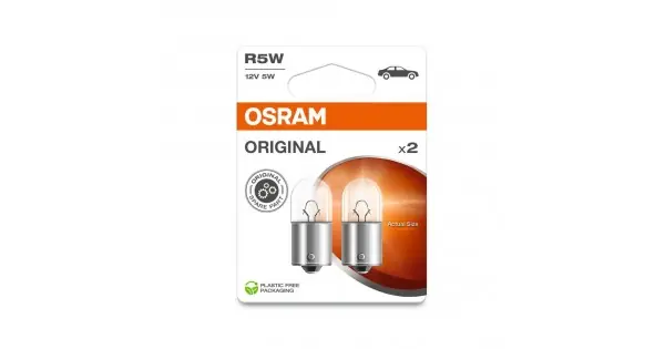 Ofertă specială Set 2 Becuri 12V R5W Original Blister Osram
