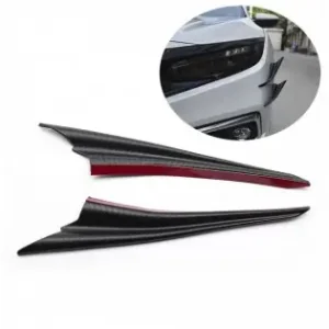 Disponibil imediat Set 2 Aripioare Ornamentale Bara Tuning, Model Shark, Finisaj Carbon