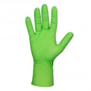 Manusi Nitril Textura Diamantata Culoare Verde 7.0Mil. Marime L. Set 100 Buc Comandă acum