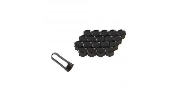 Cumpără online Capac Prezoane 21 Mm Negru Set 20 Buc+Cleste