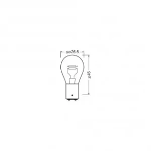 Lichidare de stoc Bec 12V P21/5W Original Set 10 Buc Osram