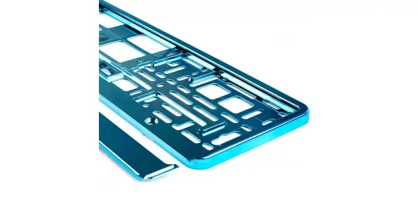 Cumpărături sigure Suport Numar Inmatriculare Din Plastic, Calitate Premium, Culoare Turquoise