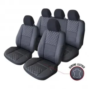 Ofertă exclusivă Set Huse Scaun Exclusive Leather Queen Negru Umb-W