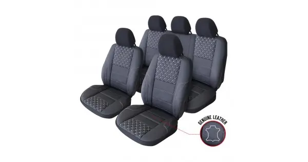 Ofertă exclusivă Set Huse Scaun Exclusive Leather Queen Negru Umb-W
