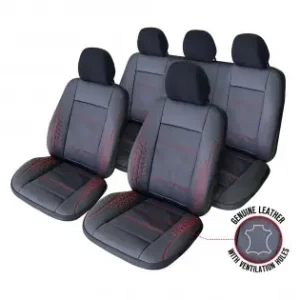 Cumpărături sigure Set Huse Scaun Exclusive Leather Atlas Negru Umb-R