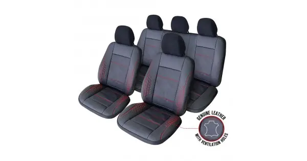 Cumpărături sigure Set Huse Scaun Exclusive Leather Atlas Negru Umb-R