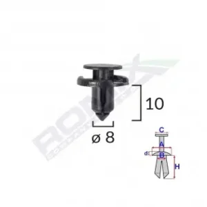 Ieftin Clips Fixare Pentru Nissan/toyota/lexus/suzuki 8X10Mm - Negru Set 10 Buc