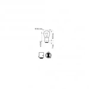 Bec Frana P21/4W 12V Set 10 Buc Philips Chilipir