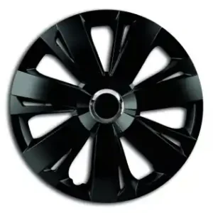 Livrare gratuită Set Capace Roti 15` Negre Cu Inel Cromat Energy
