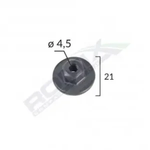 Piulita Bmw Mercedes Mini Vw Opel - Negru 21Mm Set 10 Buc Livrare gratuită