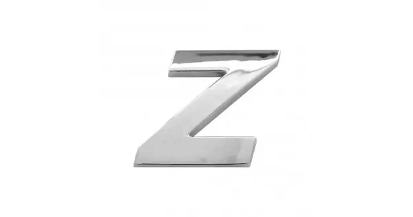 Ornament Auto 3D. Litera Z. 26 Mm. Cromat Ieftin