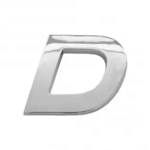 Ornament Auto 3D. Litera D. 26 Mm. Cromat Ofertă exclusivă