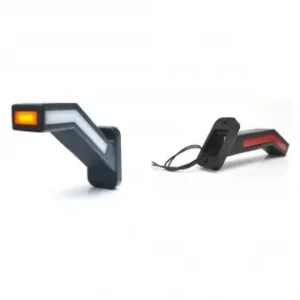 Disponibil imediat Lampa Gabarit Led Cu Brat 1165P W168.1, 12V-24V, Pozitie Alb / Rosu / Portocaliu Dreapta Was