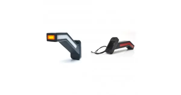 Disponibil imediat Lampa Gabarit Led Cu Brat 1165P W168.1, 12V-24V, Pozitie Alb / Rosu / Portocaliu Dreapta Was