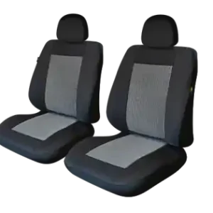 Ieftin Huse Scaun Fata Lux Negru M1- Set 2 Buc