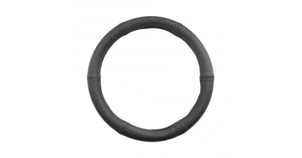 Plată securizată Husa Volan Piele Naturala Semi Perforata Negru 37-39 Cm