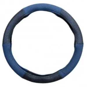 Husa Volan Piele Naturala Perforata Albastru 37-39 Cm Mega Drive Ofertă limitată