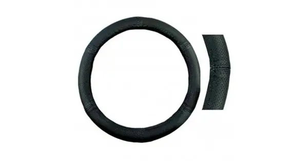 Husa Volan Piele Naturala Negru 39-41 Cm Cumpărături sigure