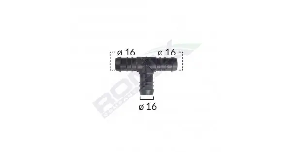 Conector Teu Furtun Conducte Diametru 16 Mm Set 5 Buc Cel mai bun preț