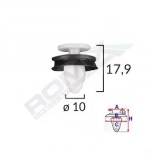 Clips Tapiterie Peugeot 407/408 Set 10 Buc Popular
