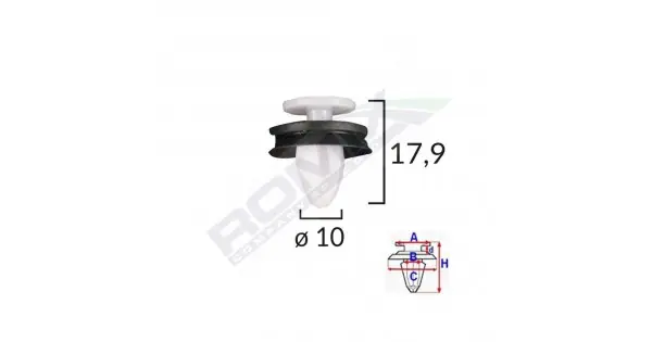 Clips Tapiterie Peugeot 407/408 Set 10 Buc Popular
