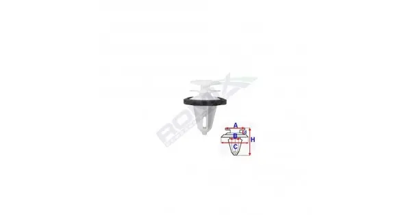 Cel mai vândut Clips Tapiterie Pentru Ford 9.6X21.9Mm Alb - Set 10 Buc