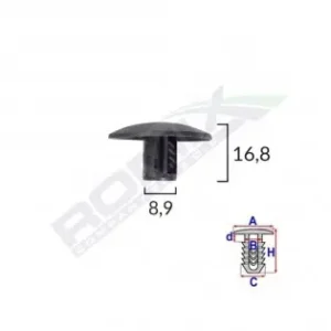 Clips Tapiterie Pentru Citroen/renault - Negru Set 10 Buc Noutate