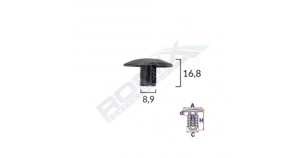 Clips Tapiterie Pentru Citroen/renault - Negru Set 10 Buc Noutate