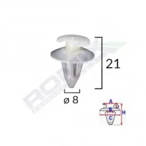 Clips Tapiterie Pentru Audi/bmw/vw - Alb Set 10 Buc Livrare expres