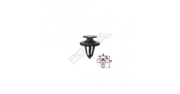Cel mai vândut Clips Tapiterie Pentru Alfa, Citroen, Fiat, Peugeot 8X21.4Mm Negru - Set 10 Buc