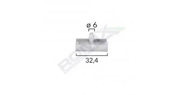 Clips Praguri Bmw 6X24Mm - Gri Set 10 Buc Reducere extra