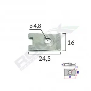 Clips Metalic Tapiterie Universal Set 10 Buc Reducere specială