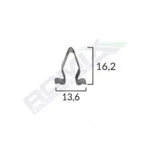 Clips Metalic Interior Grupul Vag 16.2X13.6Mm Set 10 Buc Chilipir