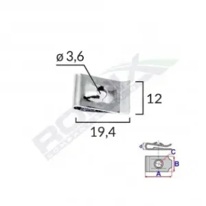 Clips Metalic Fixare Universal Set 25 Buc Retur gratuit