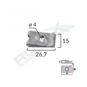 Noutate Clips Metalic Fixare Universal Set 10 Buc