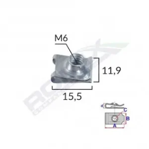 Noutate Clips Metalic Fixare Universal Set 10 Buc