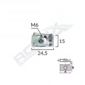 Clips Metalic Fixare Pentru Audi/bmw Si Universal Set 10 Buc Cel mai bun preț