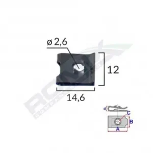 Ofertă de sezon Clips Fixare Universal - Negru Set 25 Buc